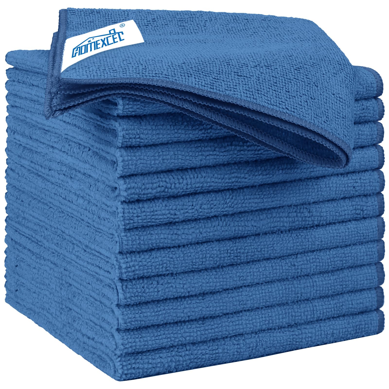 HOMEXCEL Lake Green Microfiber Cleaning Cloth 12 Pack 12.5 x 12.5 inch Microfiber Towels for Cars Ultra Absorbent Car Washing Cloth Lint Free Streak Free Cleaning Rags for Car, Kitchen Window Lake Green 12.5 x 12.5 Inch 12