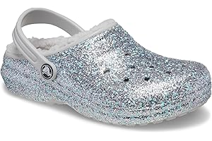 Girls Size 13 Crocs: Classic Glitter Lined Clog