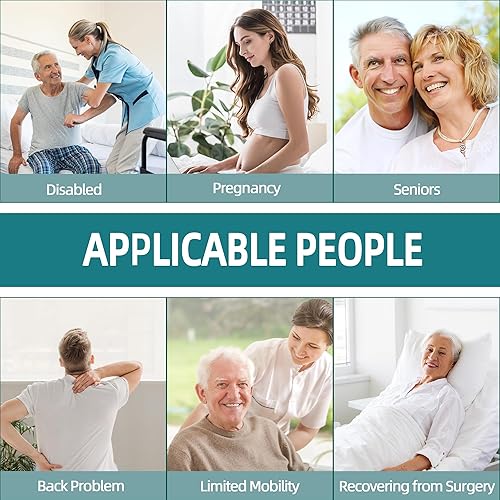 Miniatura 5 de Fanwer Ayudas de inodoro para limpiar – Herramientas de limpiaparabrisas de 15.7 pulgadas de largo alcance – Autoayuda para discapacitados,