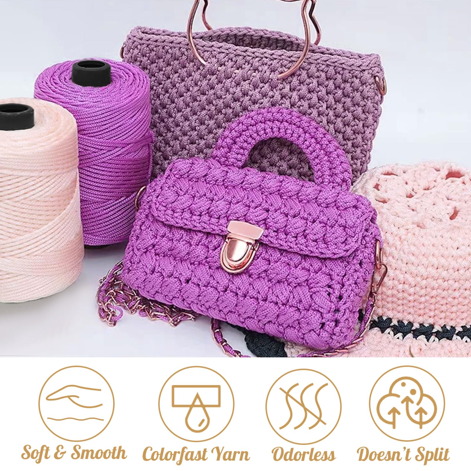 CAMAL Hilo Macrame 1,5mm Lanas Para Crochet 200m Cuerda | FindTheDeal