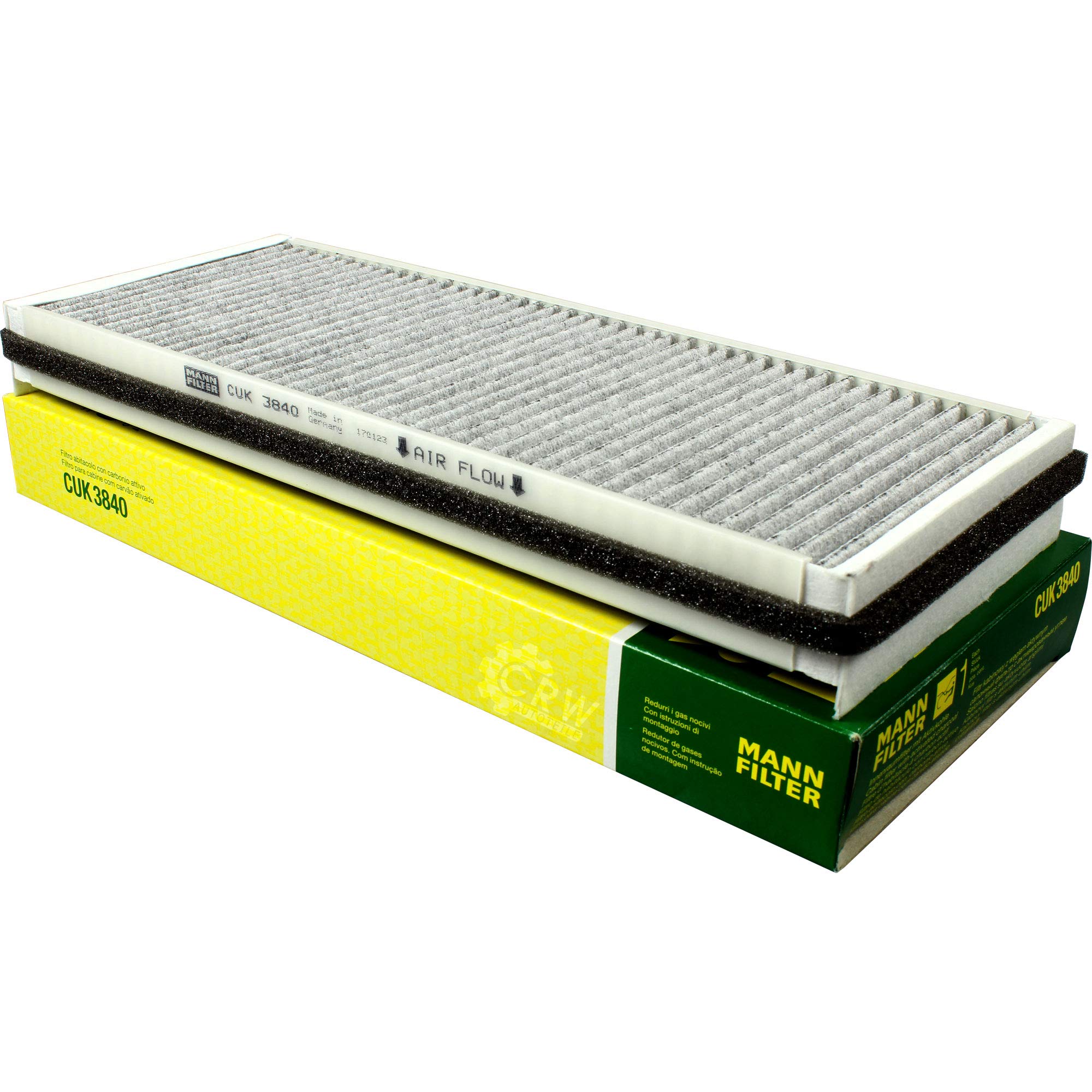 Paquete de inspección Kit de mantenimiento de filtros con filtro de aceite HU 618 x, filtro de aire C 24 123/2, filtro de combustible P 733/1 x, filtro de habitáculo CUK 3840, tornillo de