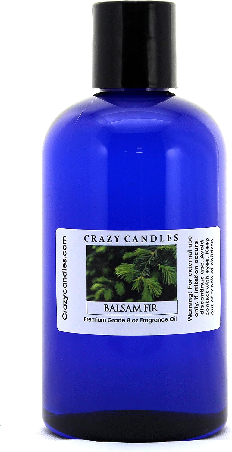 Crazy Candles 8oz Balsam Fir 8 Fl Oz Bottle (237ml) Premium Grade Scented Fragrance Oil