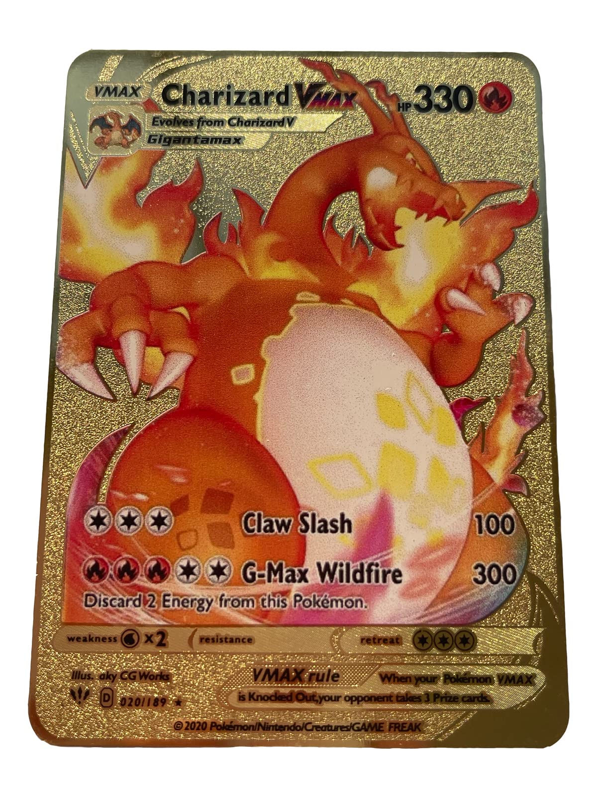 AHAKAC Charizard DX Metal Gold Card - Collector's Rare Shiny Gold Card -  Limited Supply (330Y22) : Toys & Games - Amazon.com