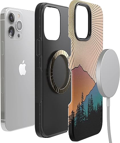 Miniatura 1283 de Casely Funda para iPhone 13 Pro Max Jardín dorado Floral de girasol amarillo Compatible con MagSafe Diseño protector audaz Jardín Dorado