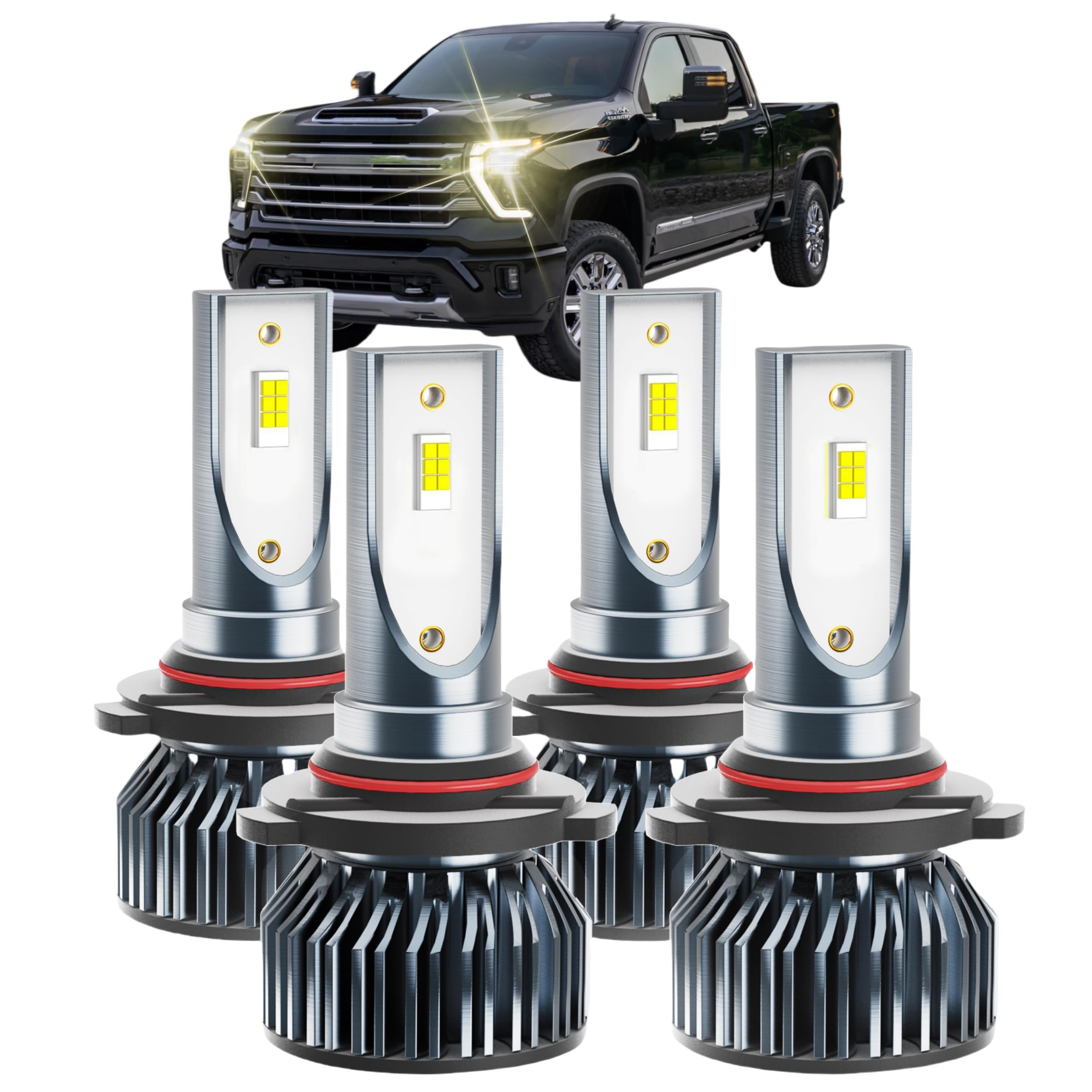 Chevy Silverado Dedicated Accessory,Fit for 1999 2000 2001 2002 2003 2004 2005 2006 Chevy Silverado 1500 2500 3500,6000 K Dedicated 05 H 06 L,Plug and Play,No Errors,Pack of 4