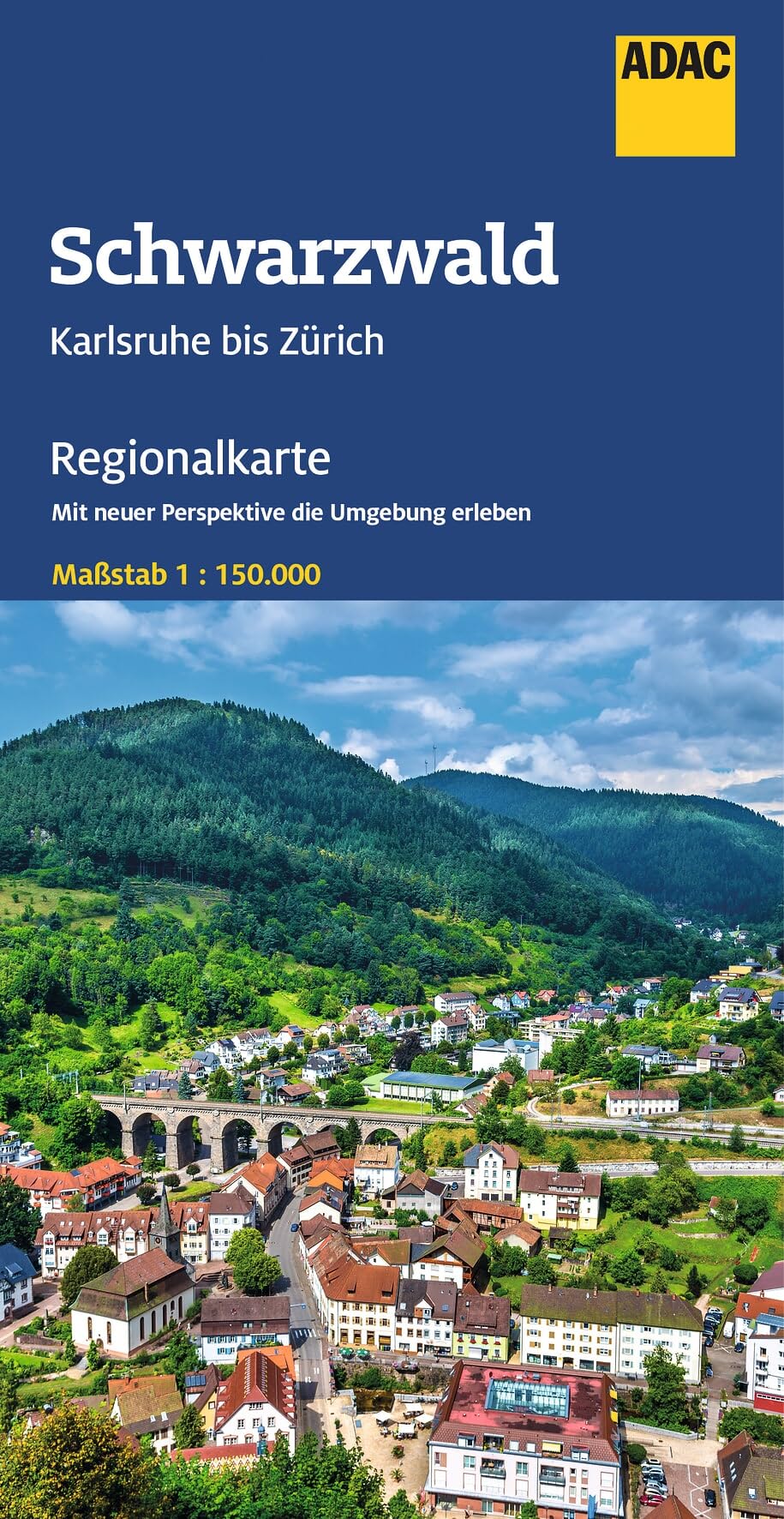 ADAC Regionalkarte 14 Schwarzwald 1:150.000: Karlsruhe bis Zürich - Straßenkarte und Autokarte