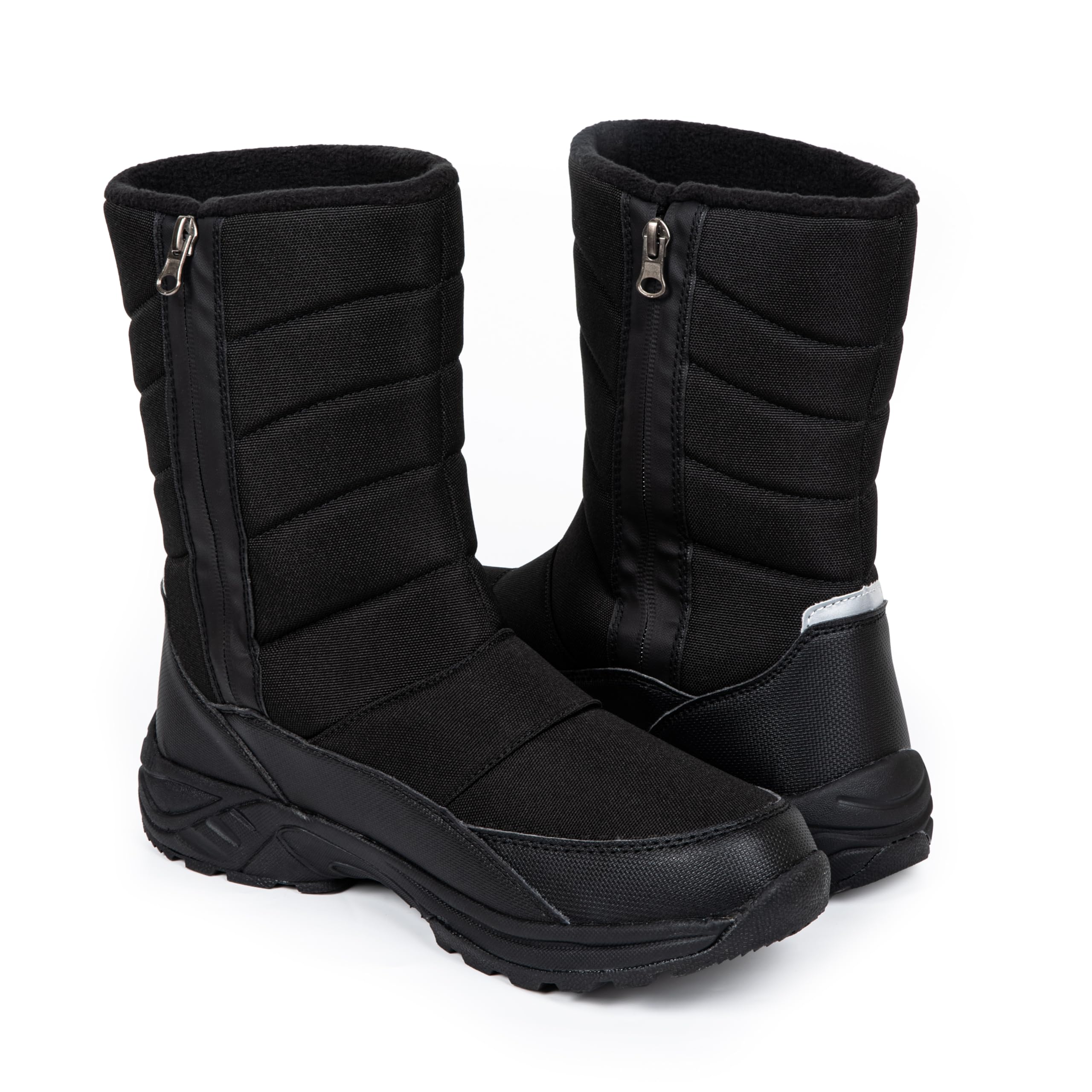 HEYO Stivali da neve da uomo, caldi, invernali, da trekking, imbottiti, impermeabili, con chiusura lampo