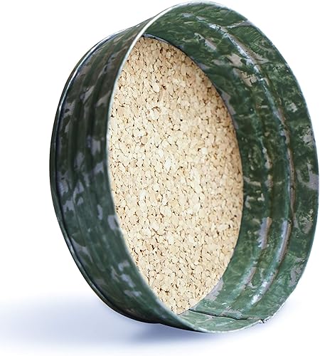 Miniatura 2 de GoCraft Mason - Juego de 4 posavasos rústicos de metal galvanizado con insertos de corcho, juego de bebidas estilo granja para encimera de cocina,