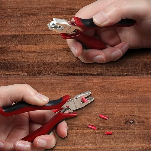 Miniatura 6 de SPEEDWOX Mini alicates combinados, 4.5 pulgadas con construcción de juntas de caja, alicates para hacer joyas con resorte para artes y manualidades,