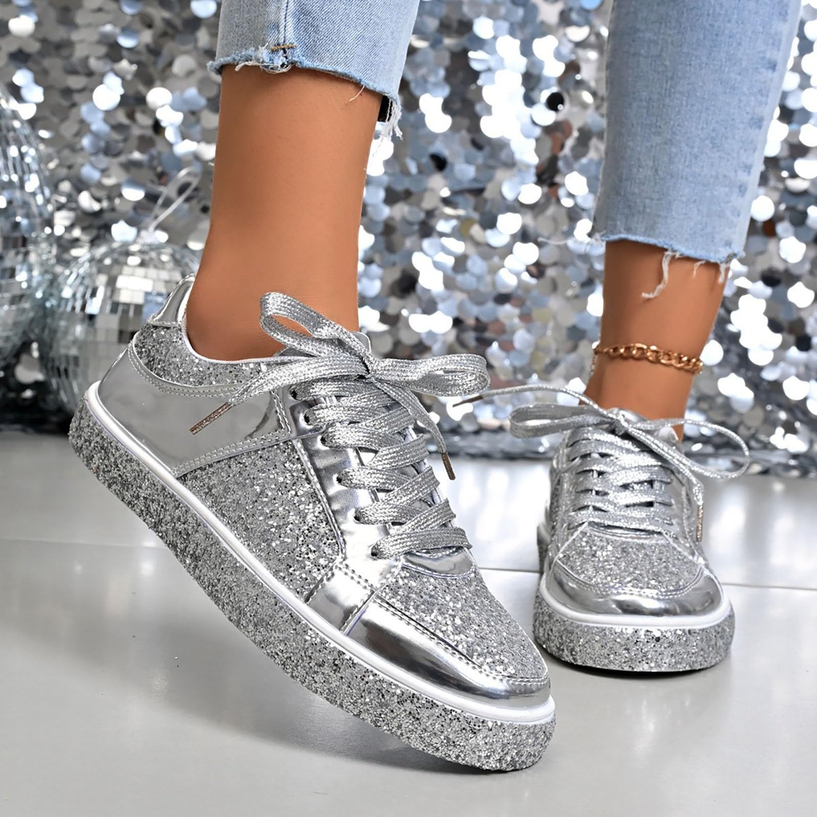 Sneakers Donna Casual Scarpe da Ginnastica con Suola Ammortizzata Antiscivolo da Sportive Scarpa Donna Palestra Elegante e Confortevole