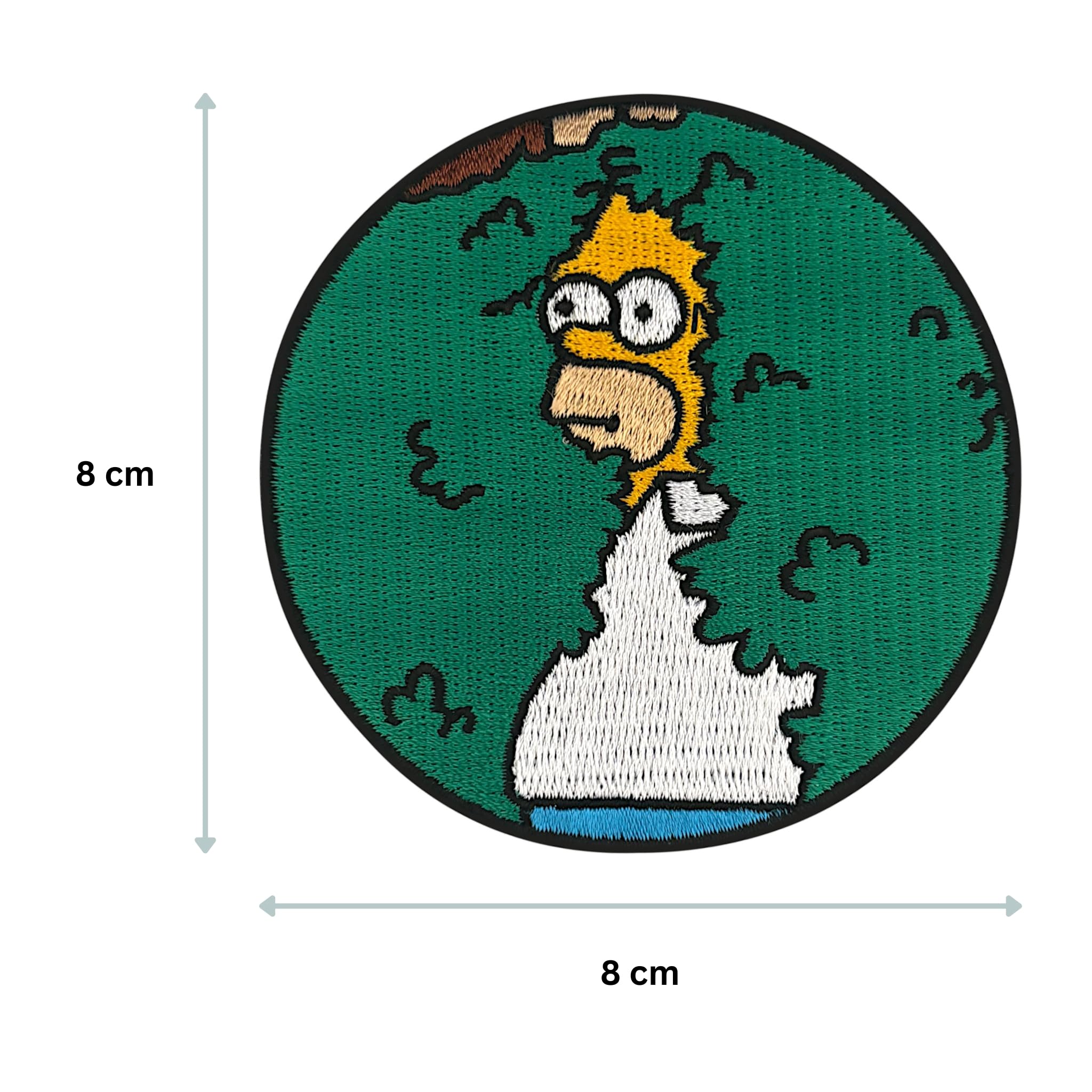Urbanski Patch Gatto curioso carino toppa ricamata termoadesiva 7 x 5,6