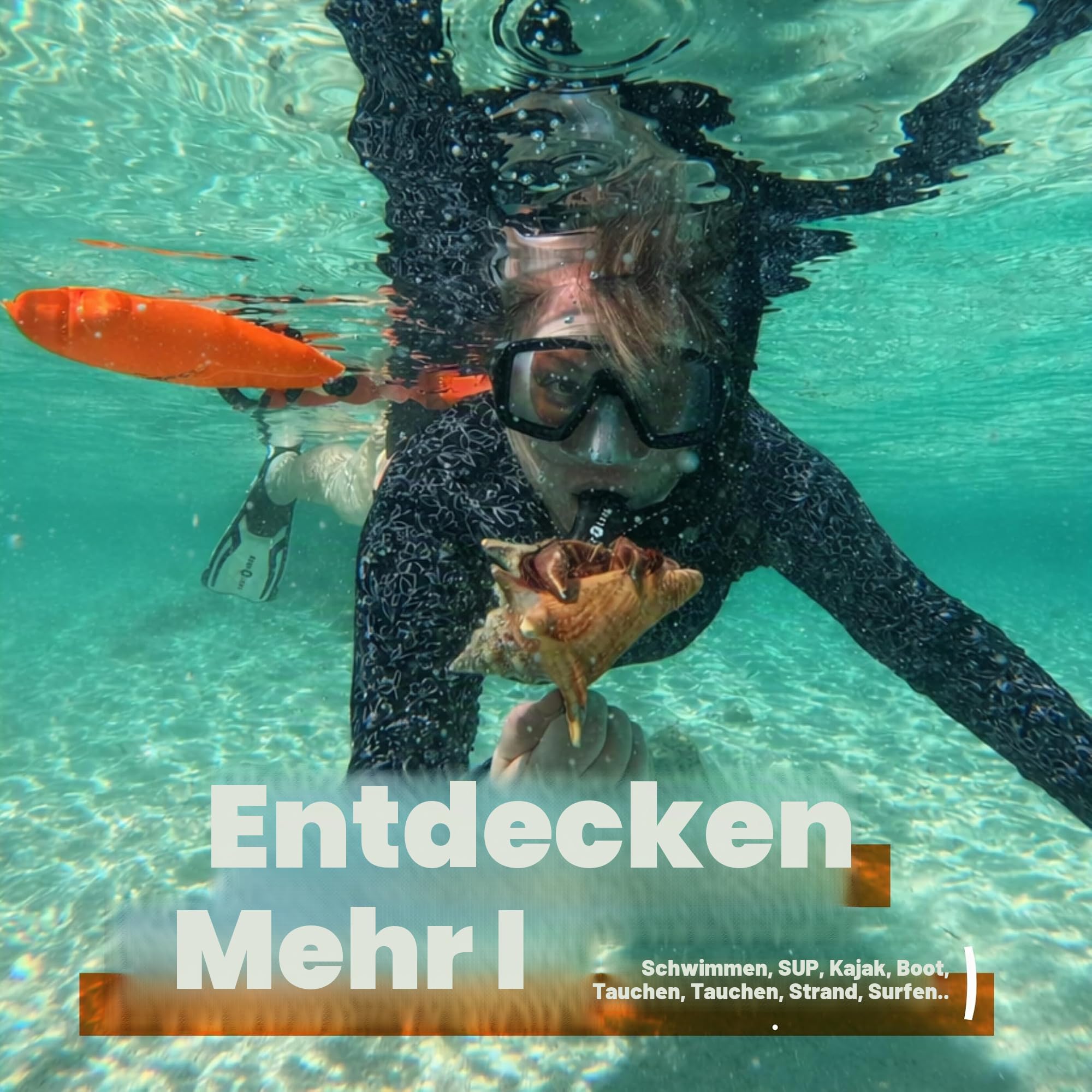 Schwimmboje für offenes Wasser mit Trockensack, 15 l, vollständig wasserdichte Schwimmblase – sicher mit höherer Sichtbarkeit, gehärtetes Nylon und Ruhegriff, Schwimmboje – offene Wasserboje für alle