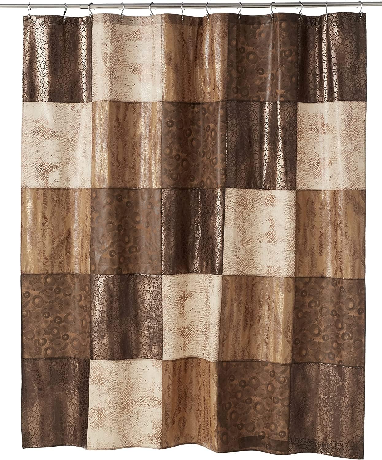 Zahari Home Zambia Animal Shower Curtain - Classic Fabric, Unique Design, Western Country Style