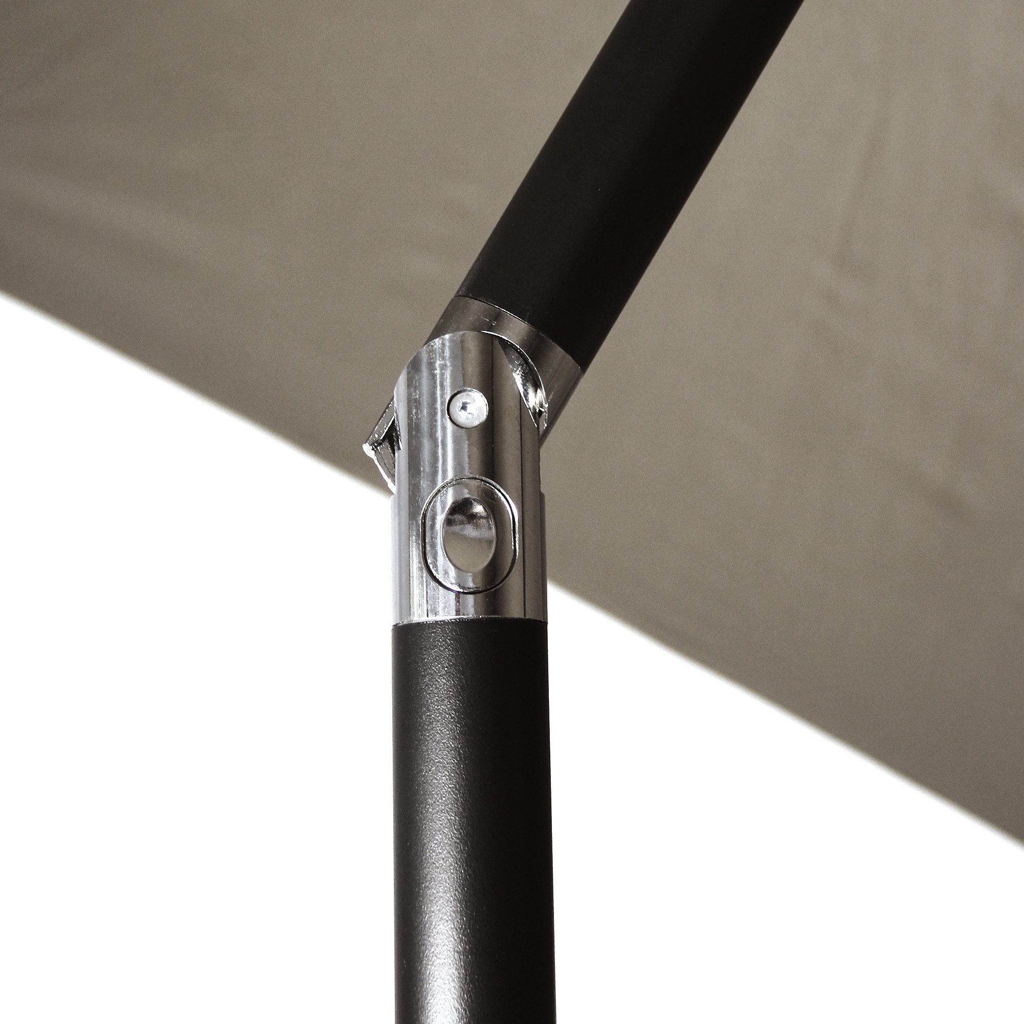 Tourke 9 Ft Patio Umbrella Outdoor Table Umbrella Crank 8rids Push Button Tilt Taupe Buy Online At Best Price In Uae Amazon Ae