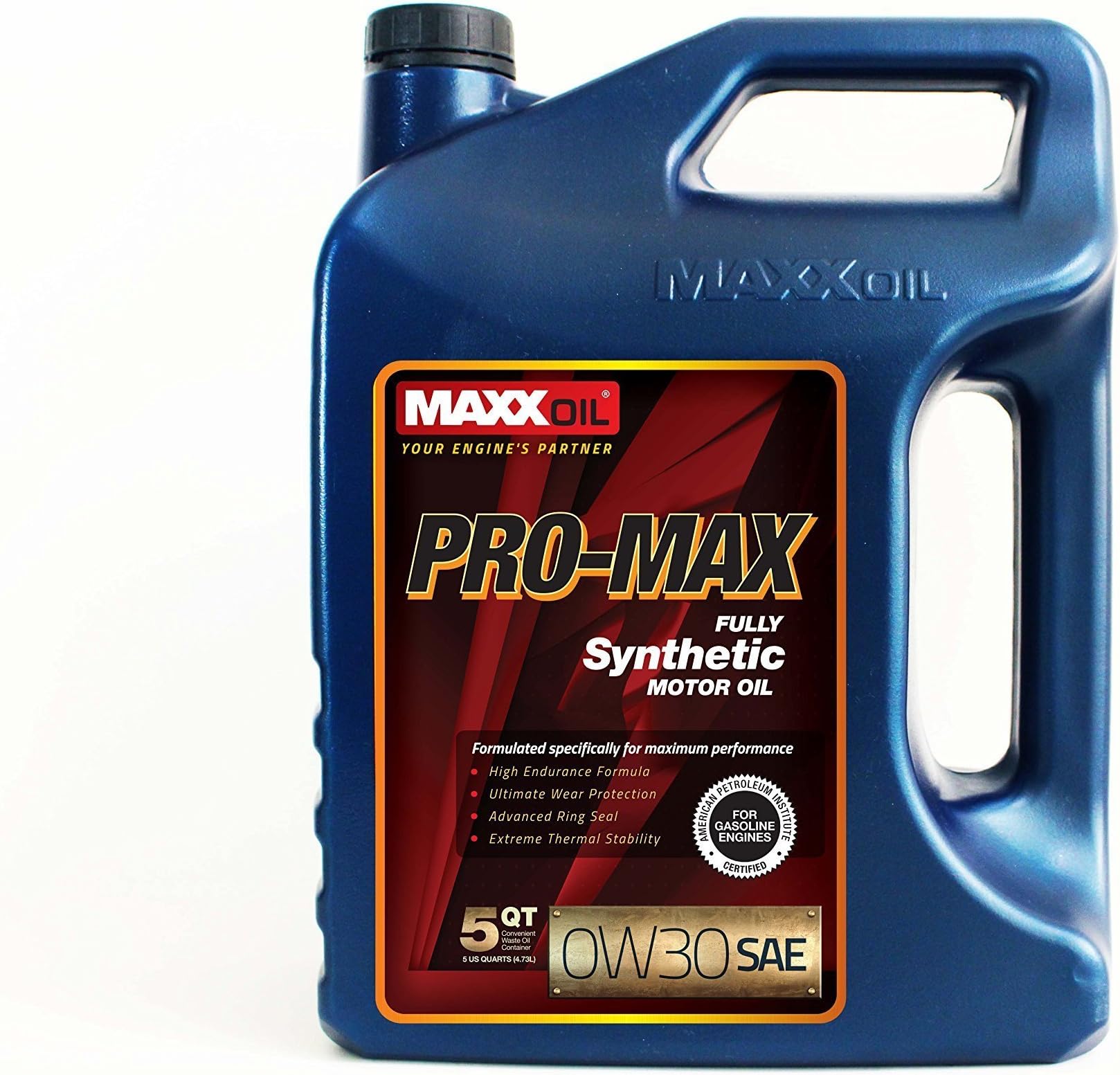 Maxx Oil PM-0W30-5Q Pro Max Synthetic Motor Oil 0w30, 5 Quart