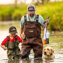 HISEA Neoprene Fishing Chest Waders for Men with Boots Cleated Bootfoot Waterproof Mens Womens Wader Fishing & Hunting Wader