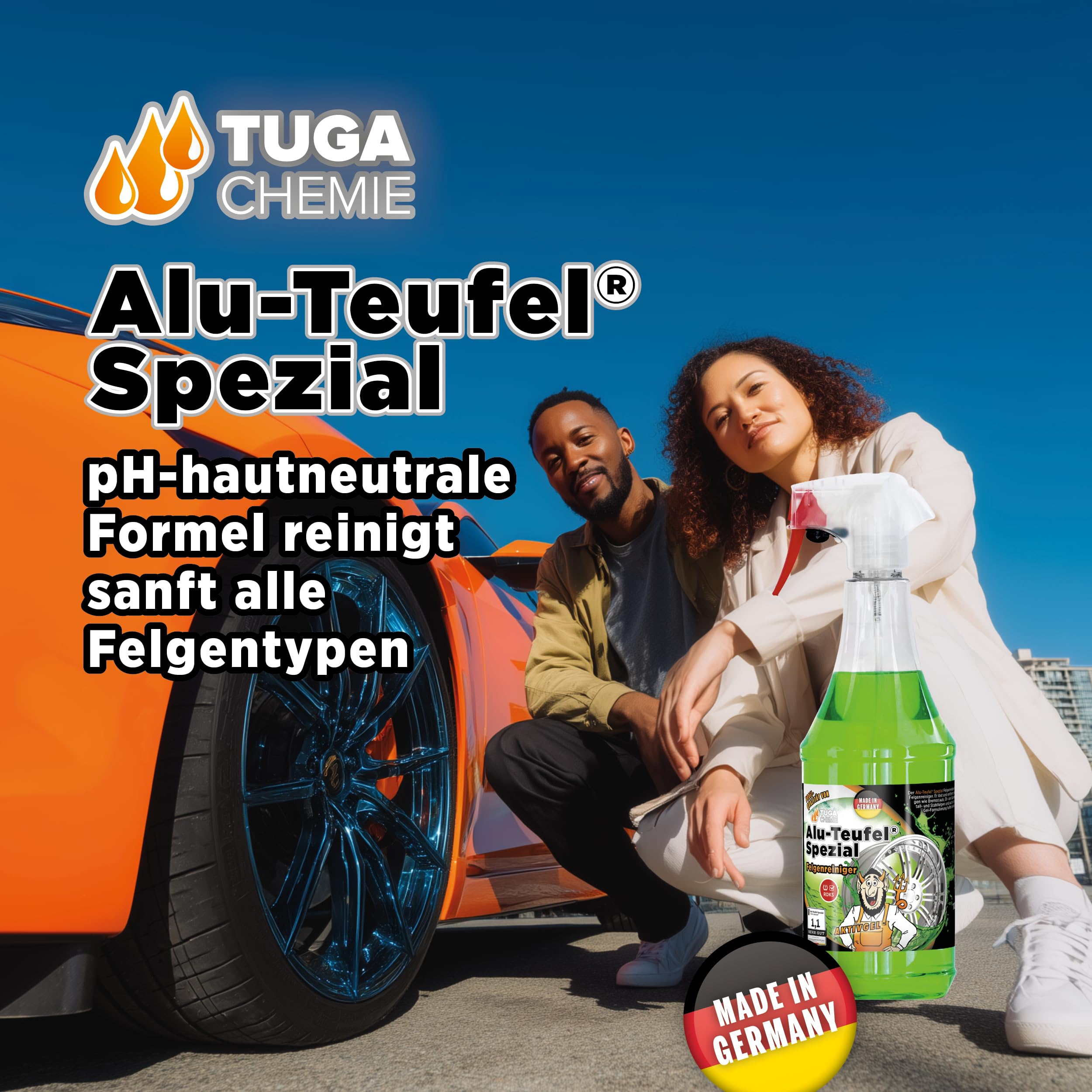 AUTOSTYLE Alu-Teufel Spezial Nettoyant de jantes - Vert - 1000ml - Vainqueur du test!