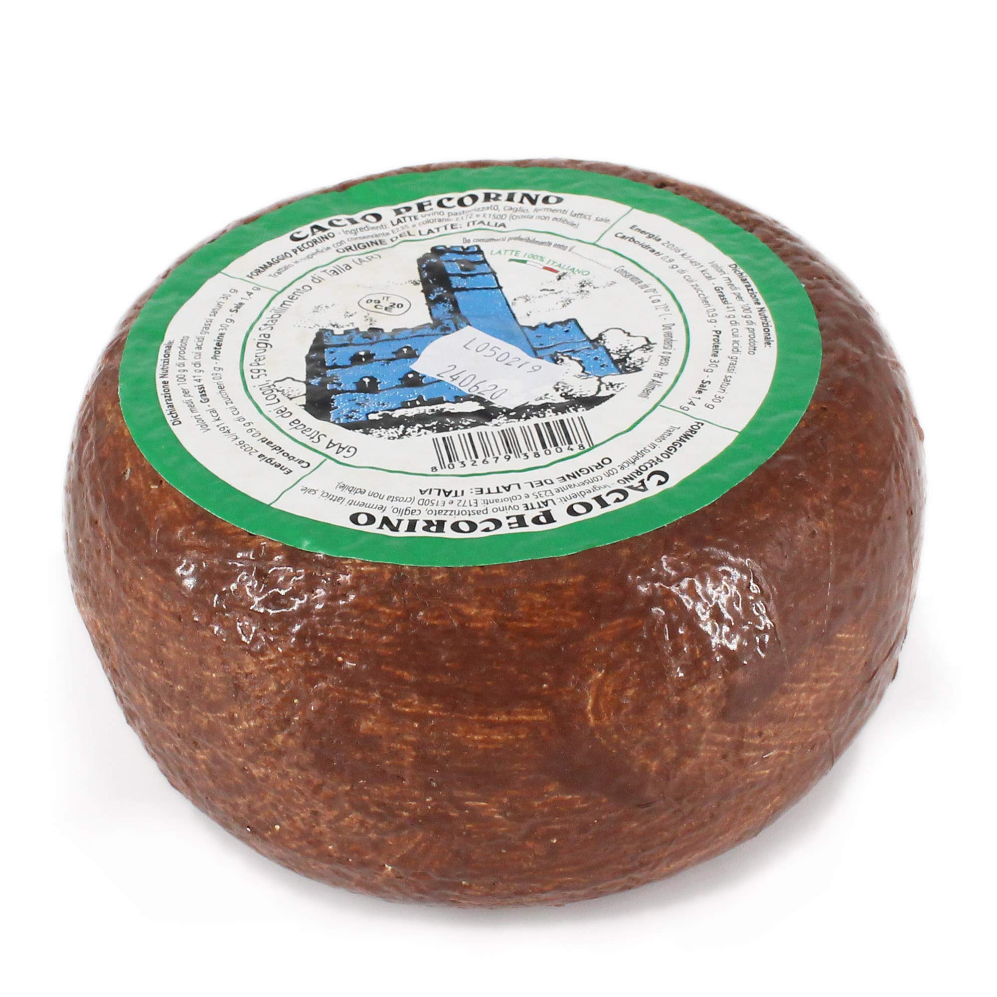 Ganzer Käselaib 1,2 kg - PECORINO TOSCANO DOP aus CASENTINO - 4 MONATE gereift - Käse aus BERGSCHAFMILCH - Direkt aus Italien