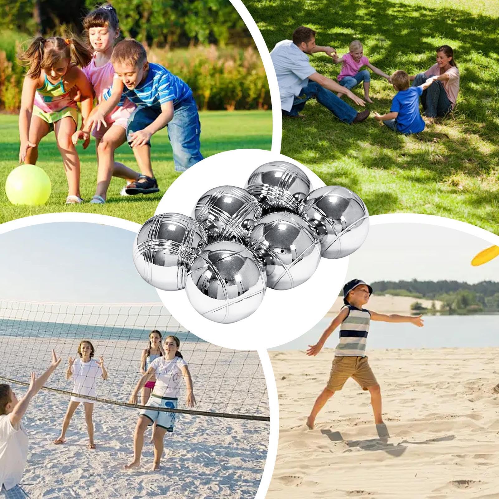 Boule-Ball-Set Tragetasche Mehrzweck-Spaß-Spielzeug | Die Outdoor-Freizeitspiele Für Familienspaß Am , Urlaub, Outdoor-Picknick, Kinder, Erwachsene, Sommer, Rasen, Camping,