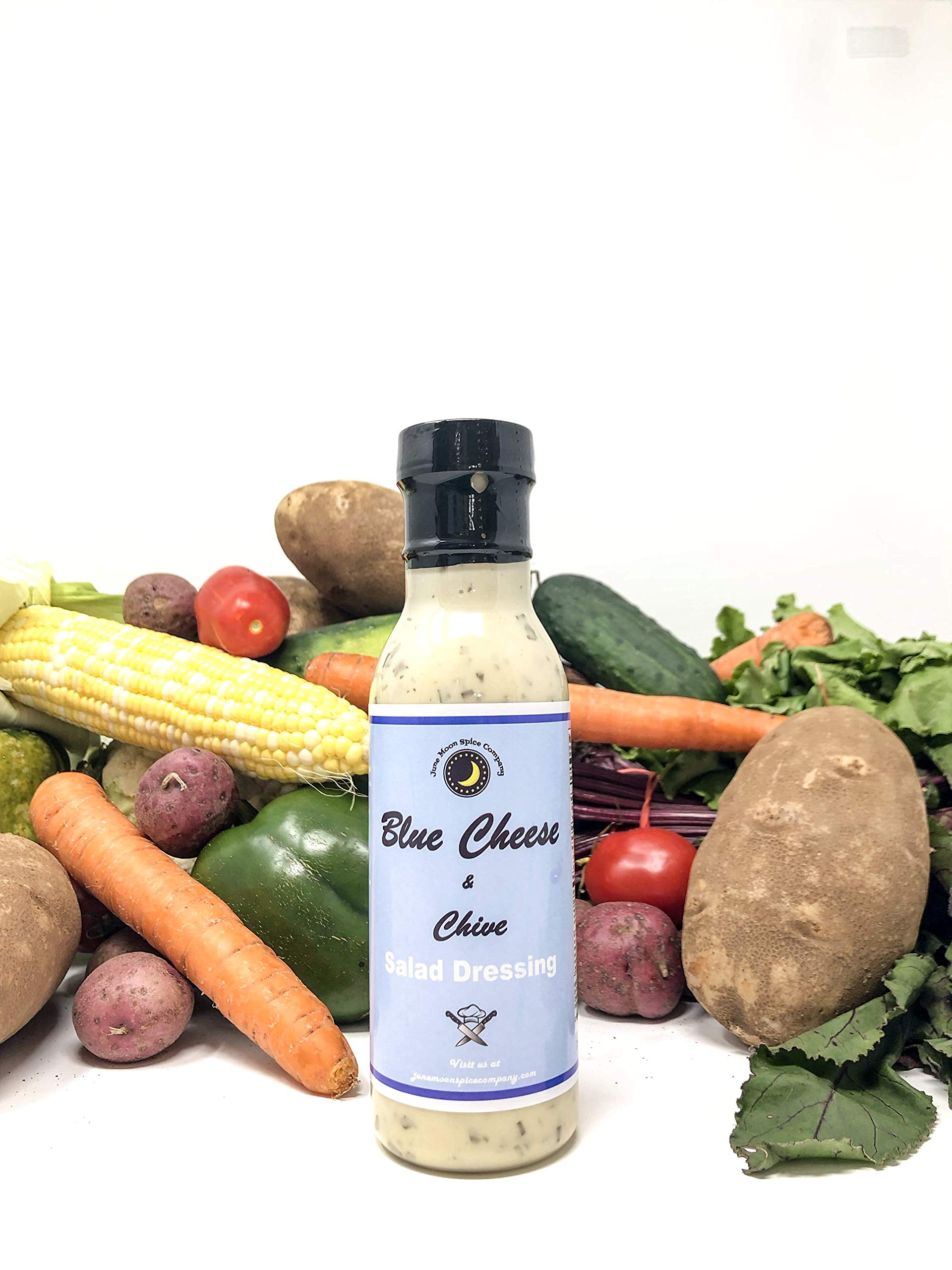 Amazon.com: Blue Cheese & Chve Salad Dressing | Low Cholesterol | Crafted  in Small Batches | 12 fl. oz. Flavor Lock Bottle | Premium | Gourmet Blue  Cheese & Chive Dressing