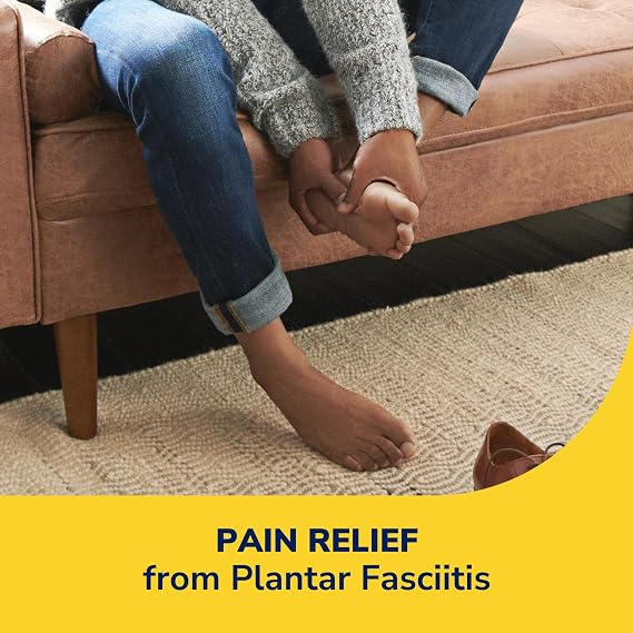 Dr. Scholl's Plantar Fasciitis Pain Patches, 8 Ct & Heel Cushions for Women's 6-10, Shock Absorption