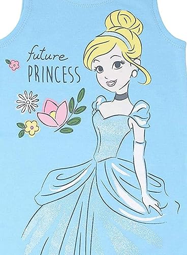 Miniatura 5 de Disney Princesa Rapunzel Ariel Belle Jasmine Aurora - Mameluco con broches y diadema para bebés niñas desde recién nacidas hasta niñas pequeñas