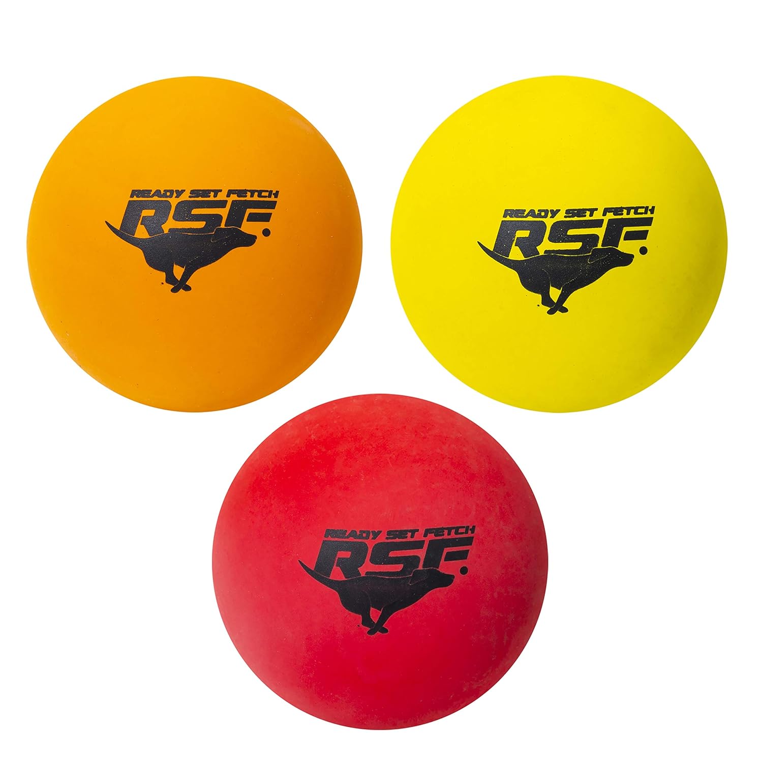 Franklin Pet Supply Co High Bounce Fetch Balls for Dogs - Multi Colored Bounce Balls - Bouncy Rubber