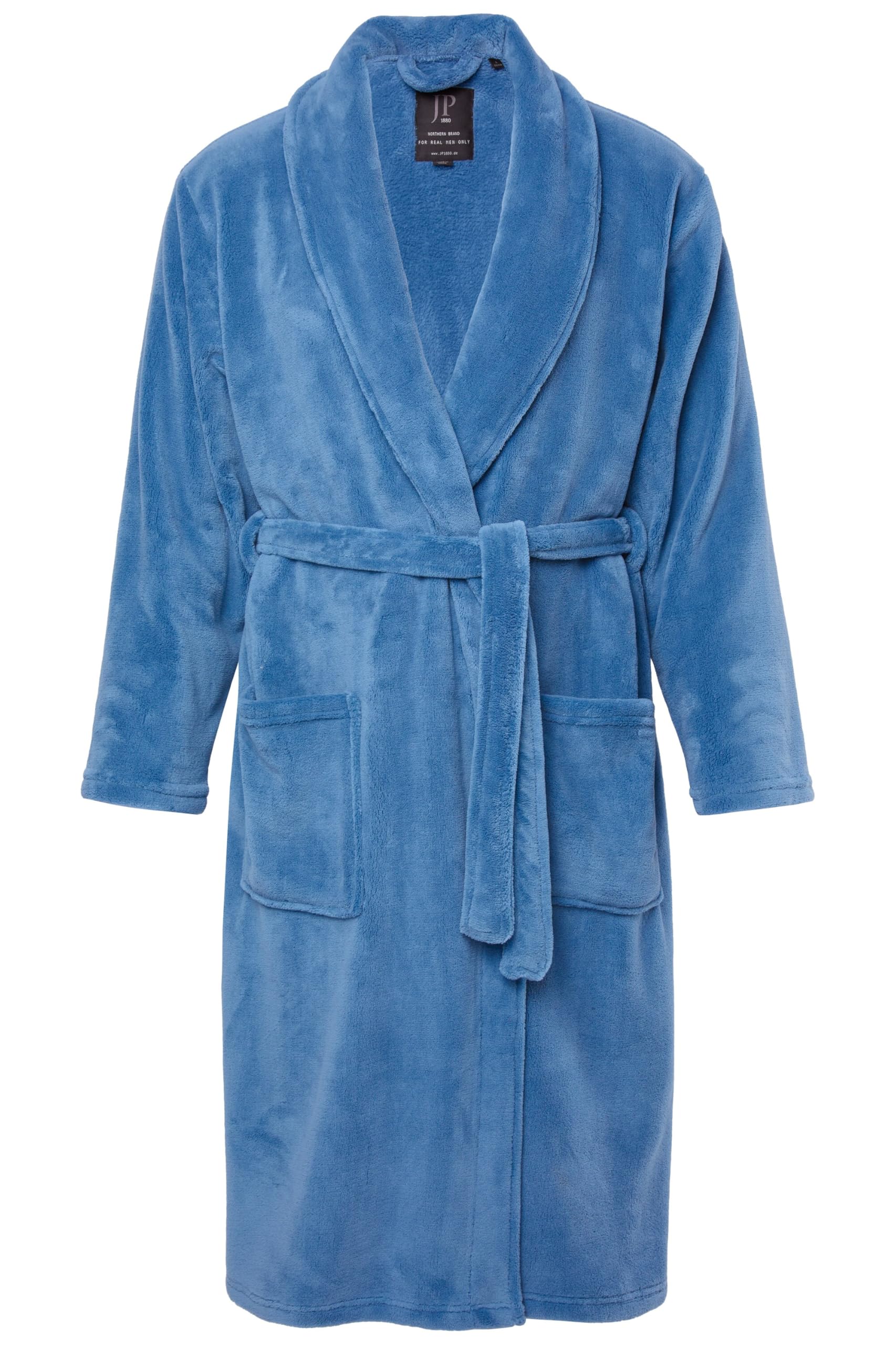 JP 1880 Herren große Größen Übergrößen Menswear L-8XL Bademantel, Homewear, Mikrofaser, Bindegürtel 701445