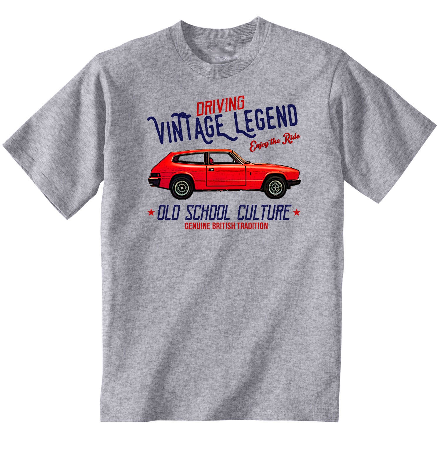 TEESANDENGINESMen's Reliant Scimitar New Grey T-Shirt