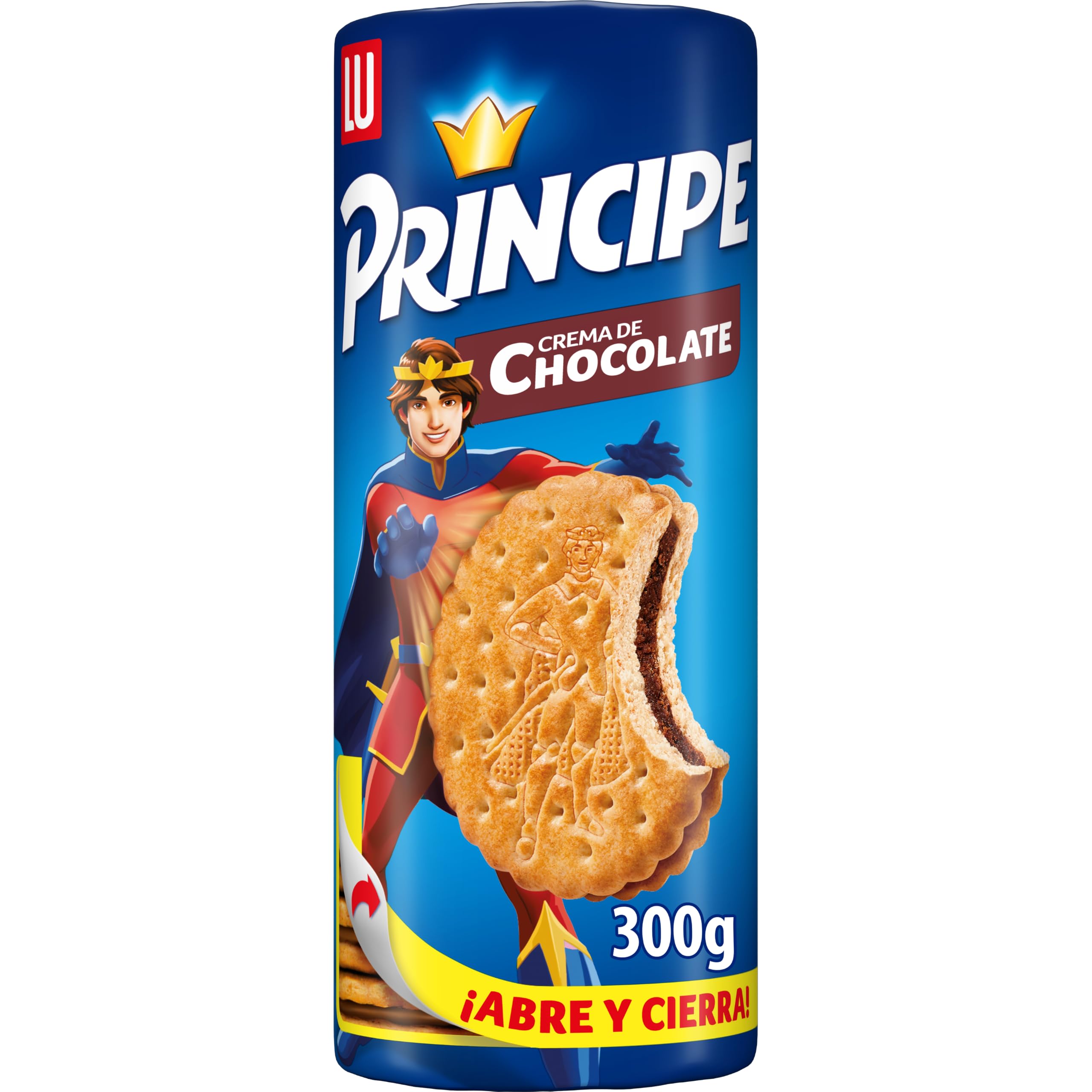 Príncipe Original, Galletas Sándwich Rellenas de Crema de Chocolate, 300g