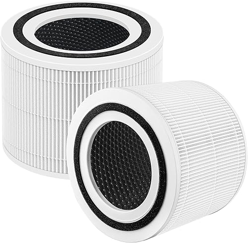 Paquete de 2 filtros de repuesto Core 300 para purificador de aire LEVOIT Core 300 y Core 300S, reemplazo de filtro HEPA 3 en 1 H13, Core 300-RF,