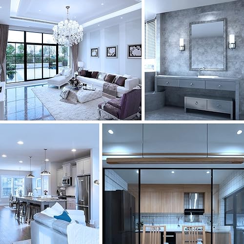 Miniatura 7 de ORALUCE Bombilla LED E17 de 5 W, blanco frío, 6500 K, equivalente a 40 W A15G45, bombillas para ventilador de techo, 500 lúmenes no regulables,