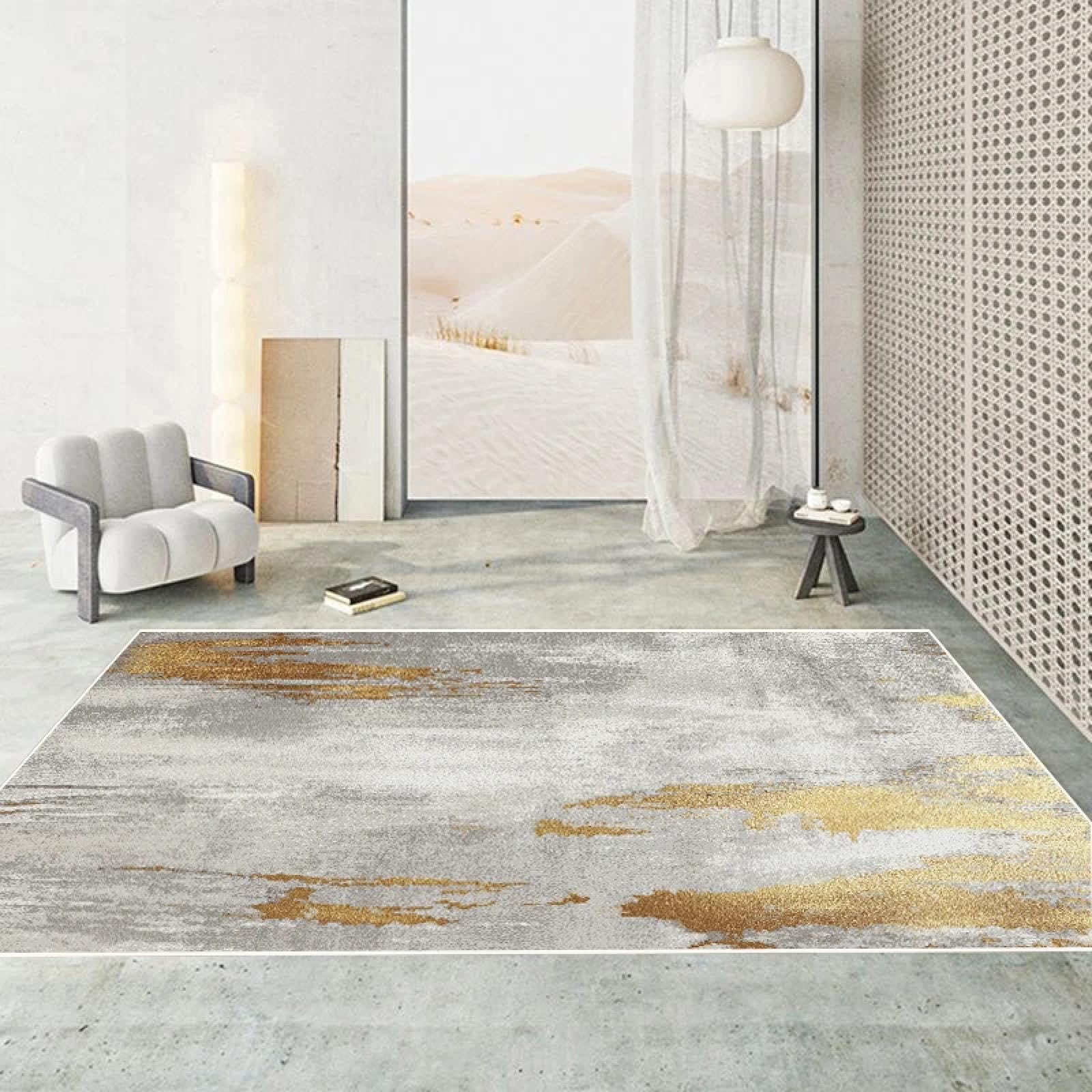 Tapis de style abstrait salon chambre à coucher lavable 120x200