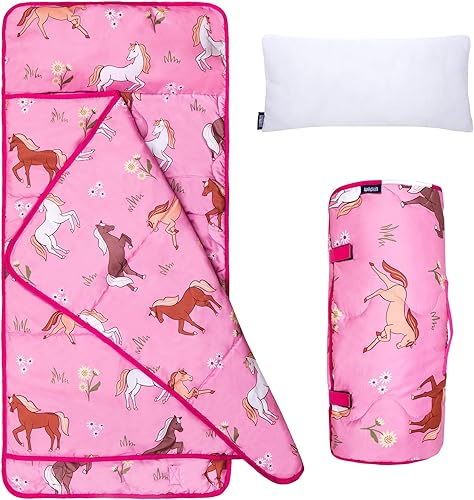 Wildkin Day2Day - Tapete para siesta para niños y niñas, mide 46 x 21 x 1 pulgadas, ideal para guardería y preescolar, tapete para siesta perfecto