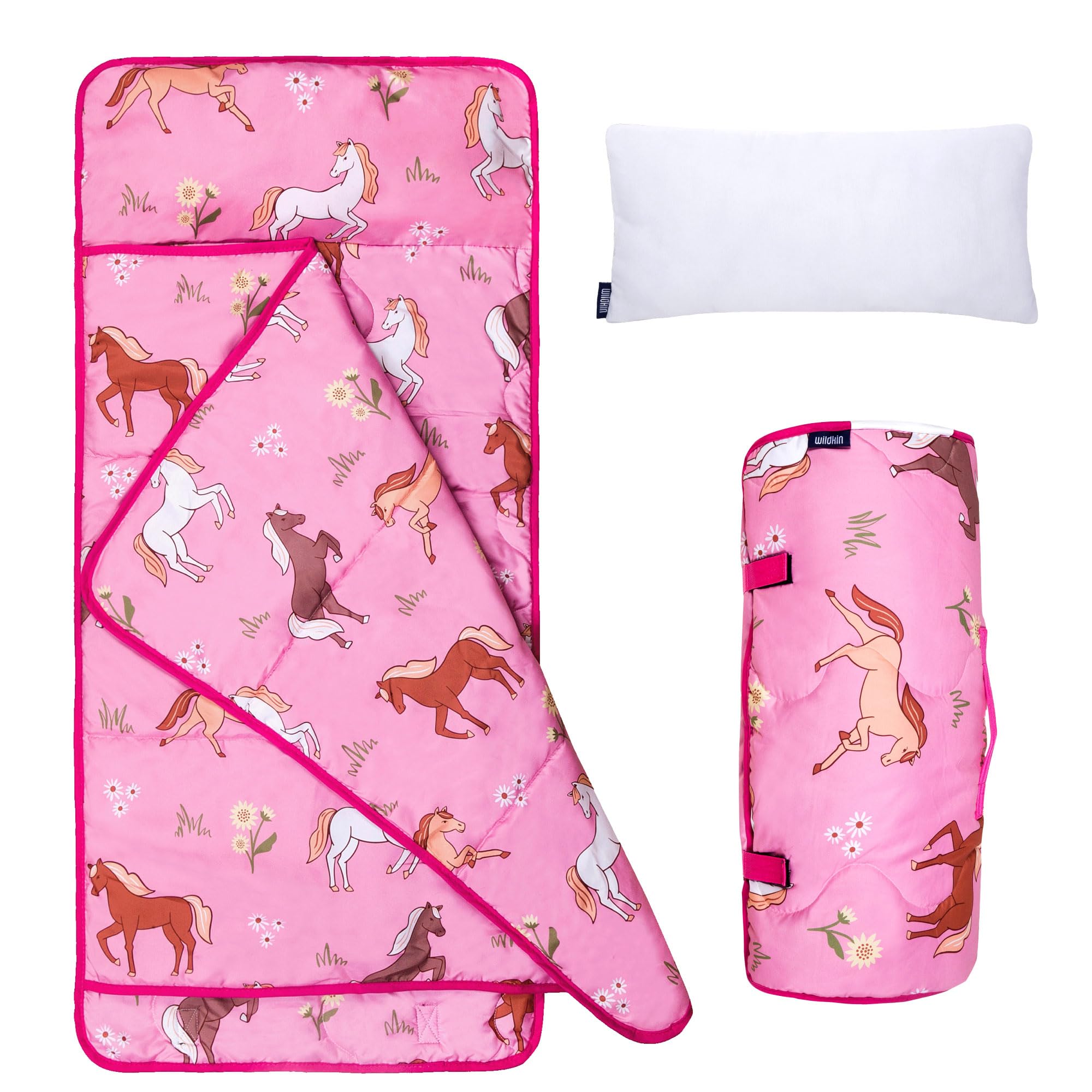 Day2Day Kids Nap Mat – Ideal for Daycare, School, Sleepover & Travel - Wild Horses