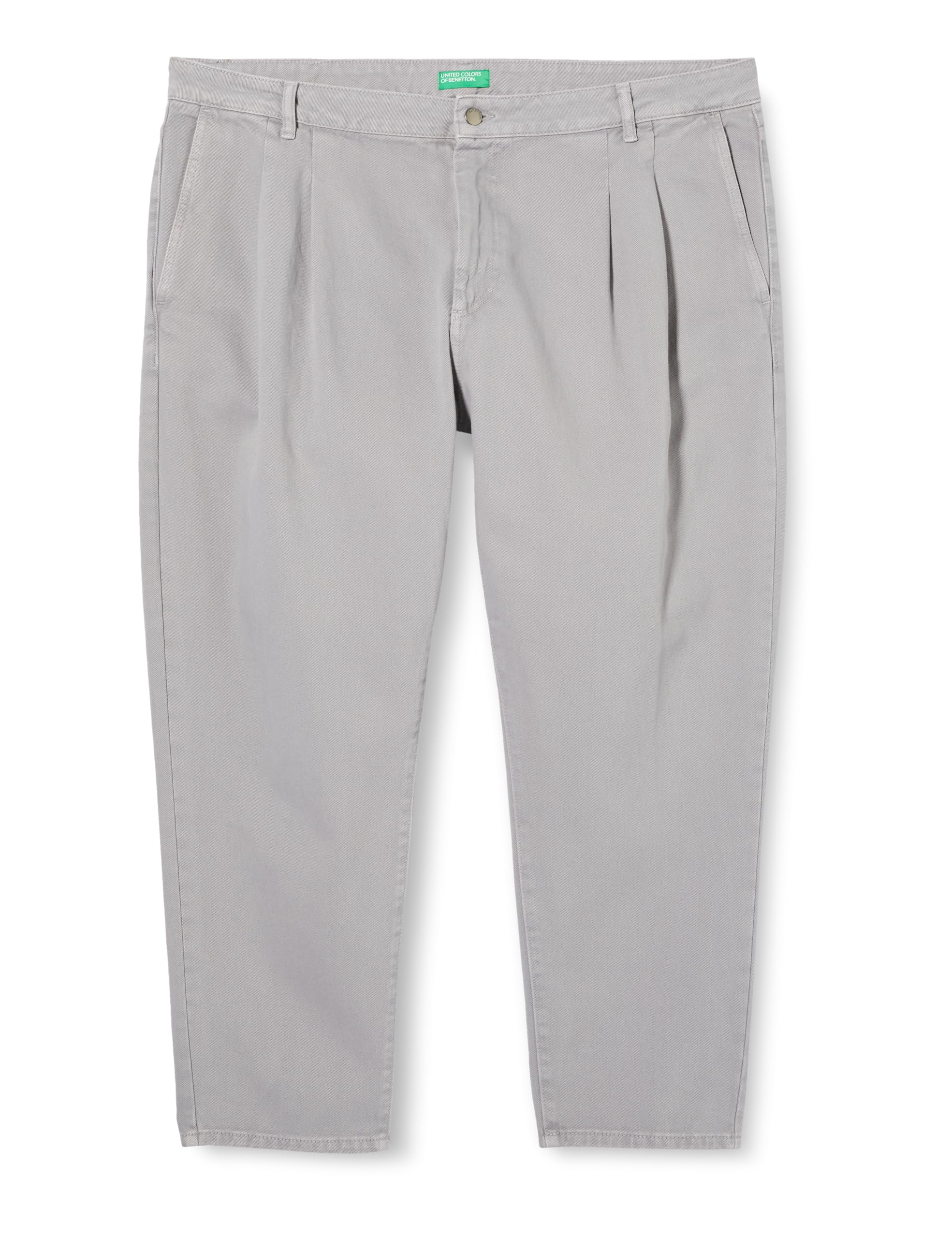 Erkek%100 Koton Wide Fit Denim Pantolon Pantolon, Gri