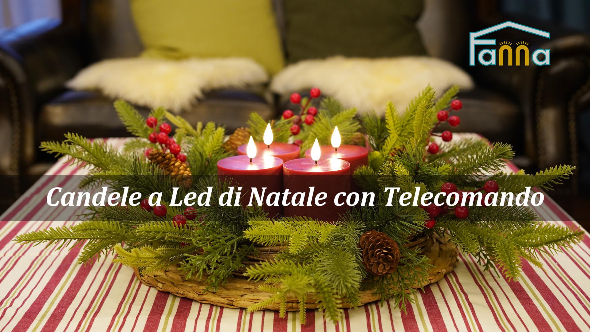 Set 4 Candele LED In Cera Rossa - Altezza 9.5cm, Batterie Non Incluse, Decorazione Natalizia - Foto 5