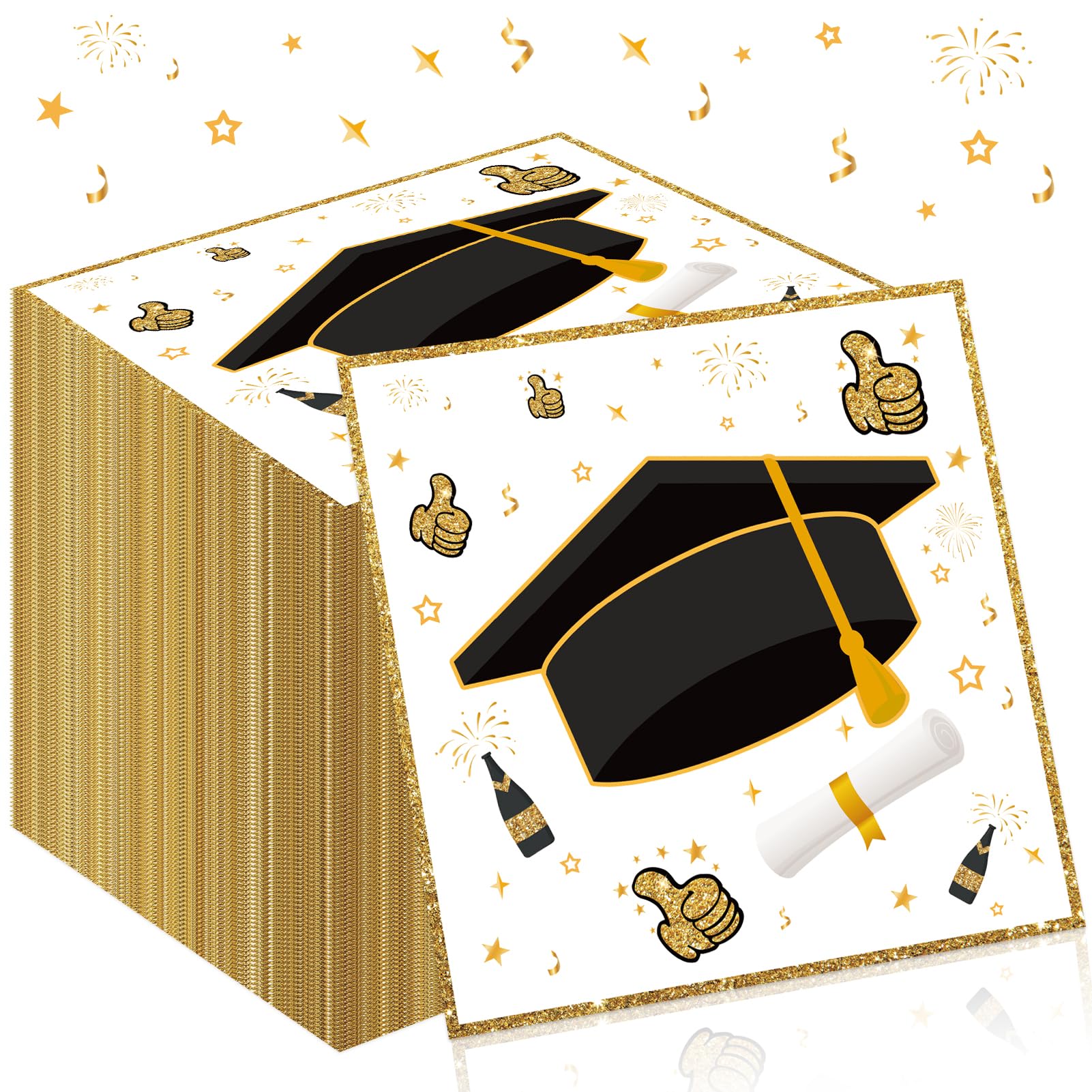 100 Pezzi Tovaglioli Laurea, Laurea Tovaglioli per Feste, Laurea Decorazione Tovaglioli, Tovagliolo di Carta