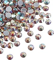 Vista 52 de Jollin Hot Fix - Diamantes de imitación de cristal con parte trasera plana, gemas de diamantes de imitación de 0.189 in (20 ss, 1440 unidades, rosa)