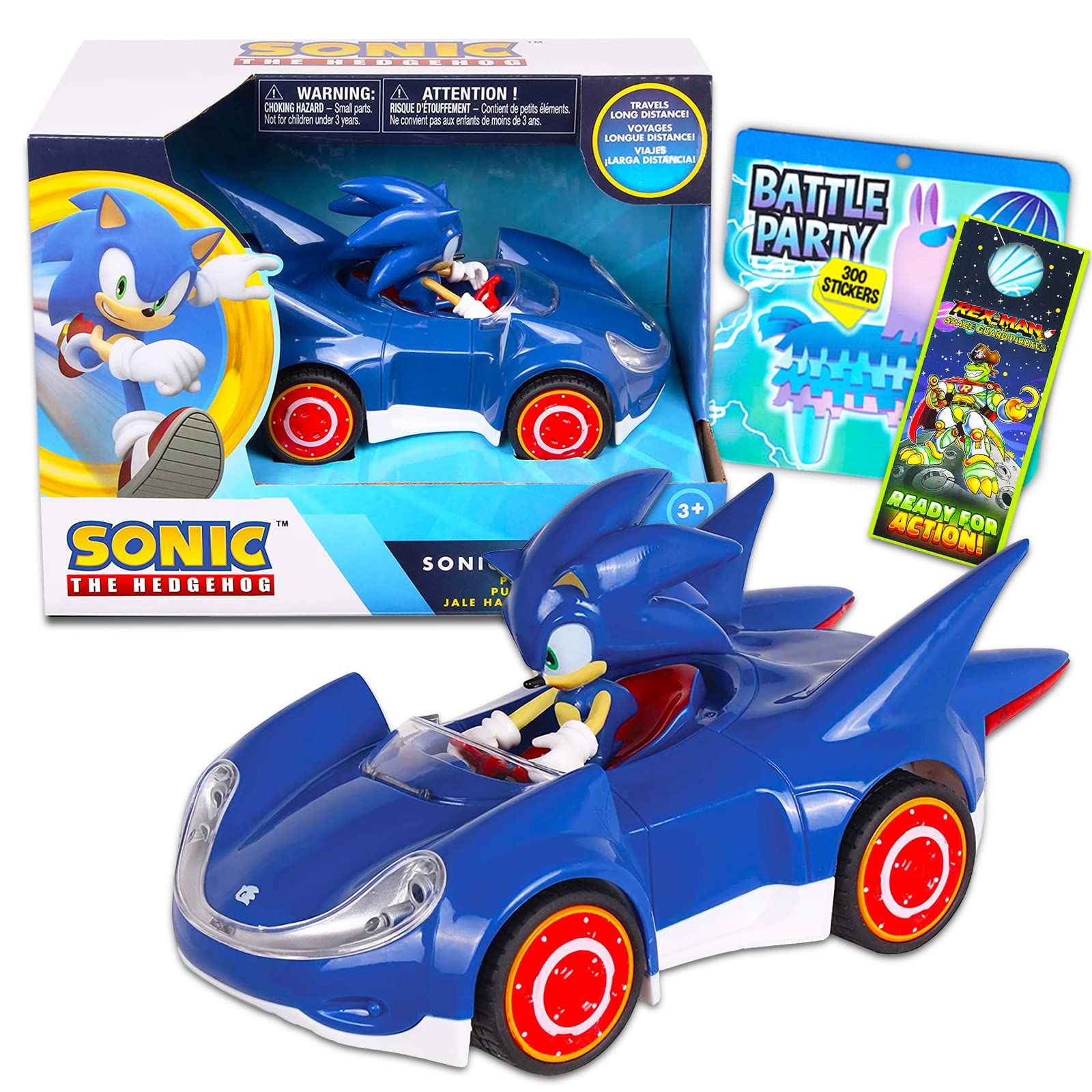 Buy Sonic The Hedgehog Toy Race Car Set Sonic Gift Bundle with Sonic