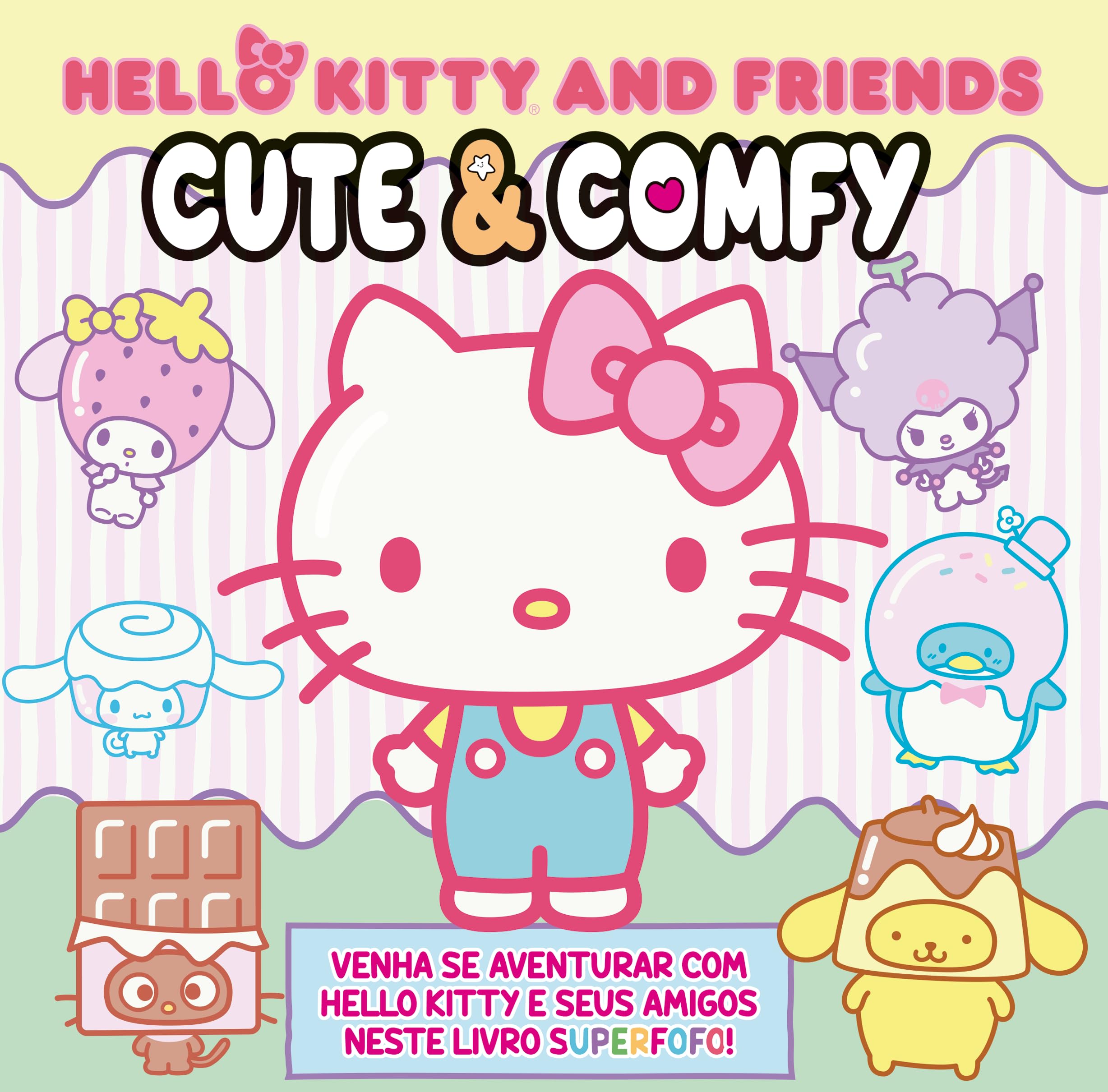 Hello Kitty and Friends - Cute & Comfy: Livro de Colorir para Crianças