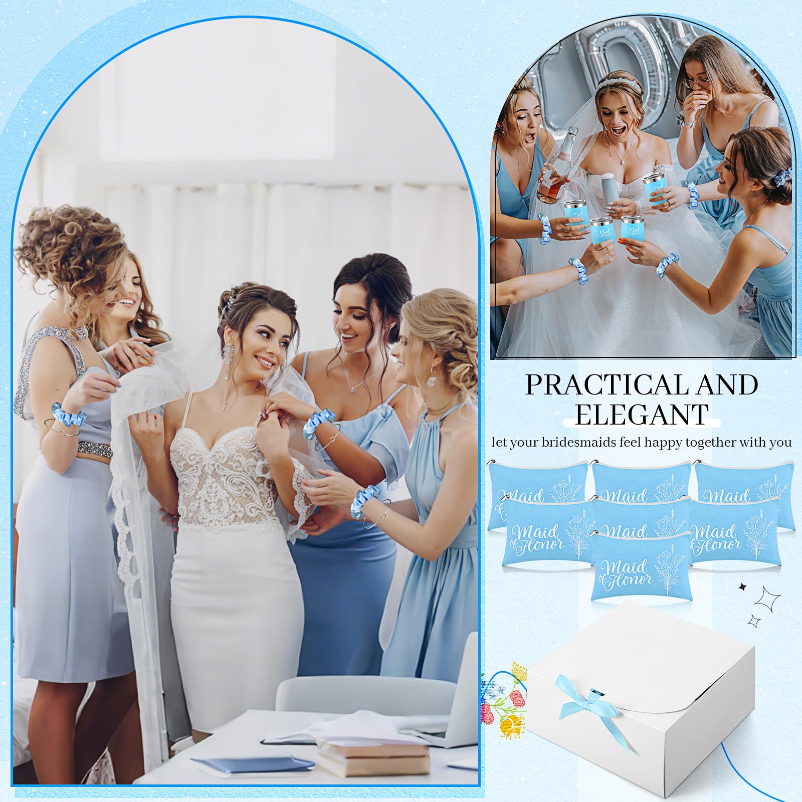 Amazon.com: FineCheer 48 Pcs Bridesmaid Proposal Gifts Maid 