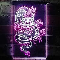 Vista 26 de ADVPRO Chinese Dragon Room Display Dual Color LED Neon Sign Green & Red 16" x 24" st6s46-i3225-gr