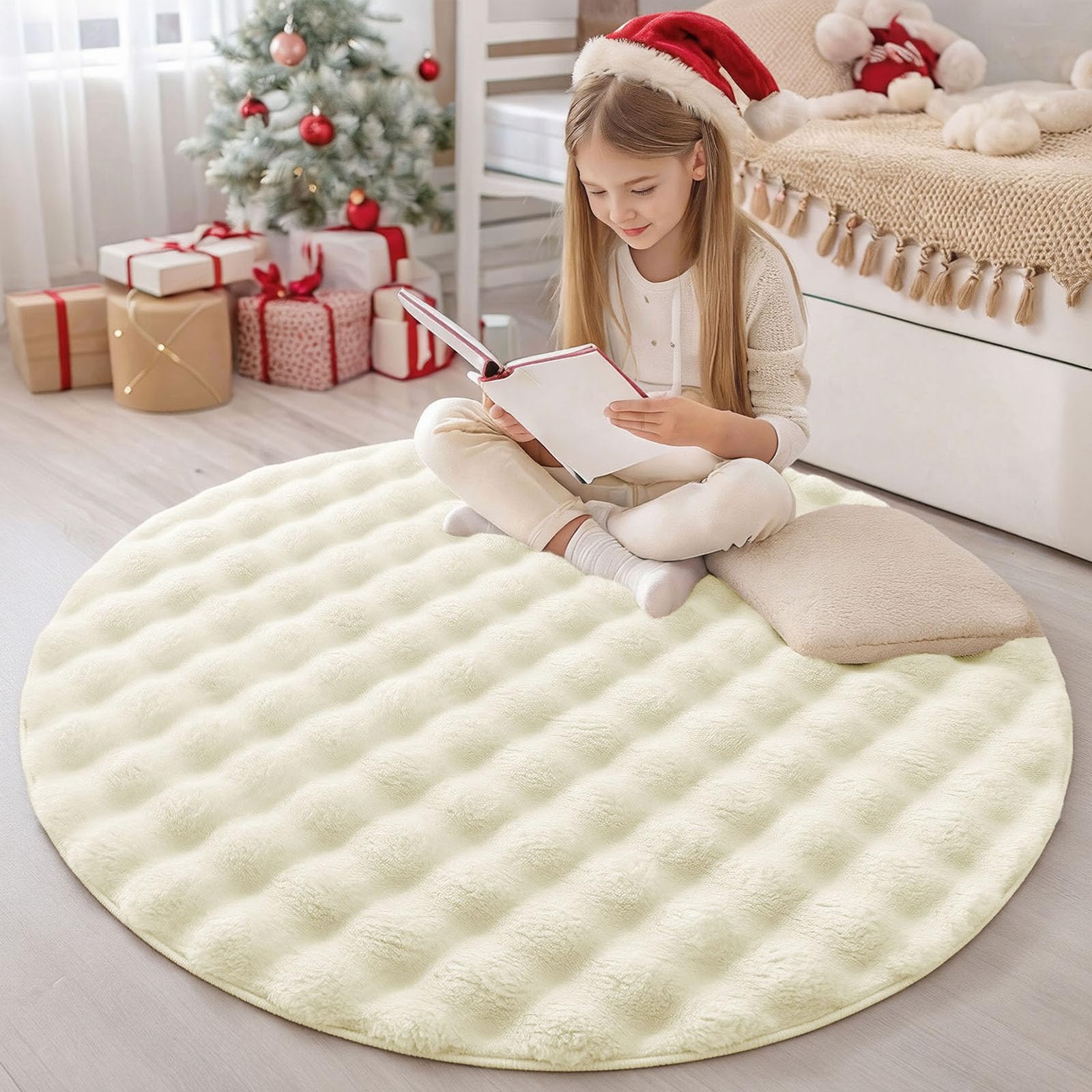 Homaxy Hochflor rutschfeste Teppich Wohnzimmer