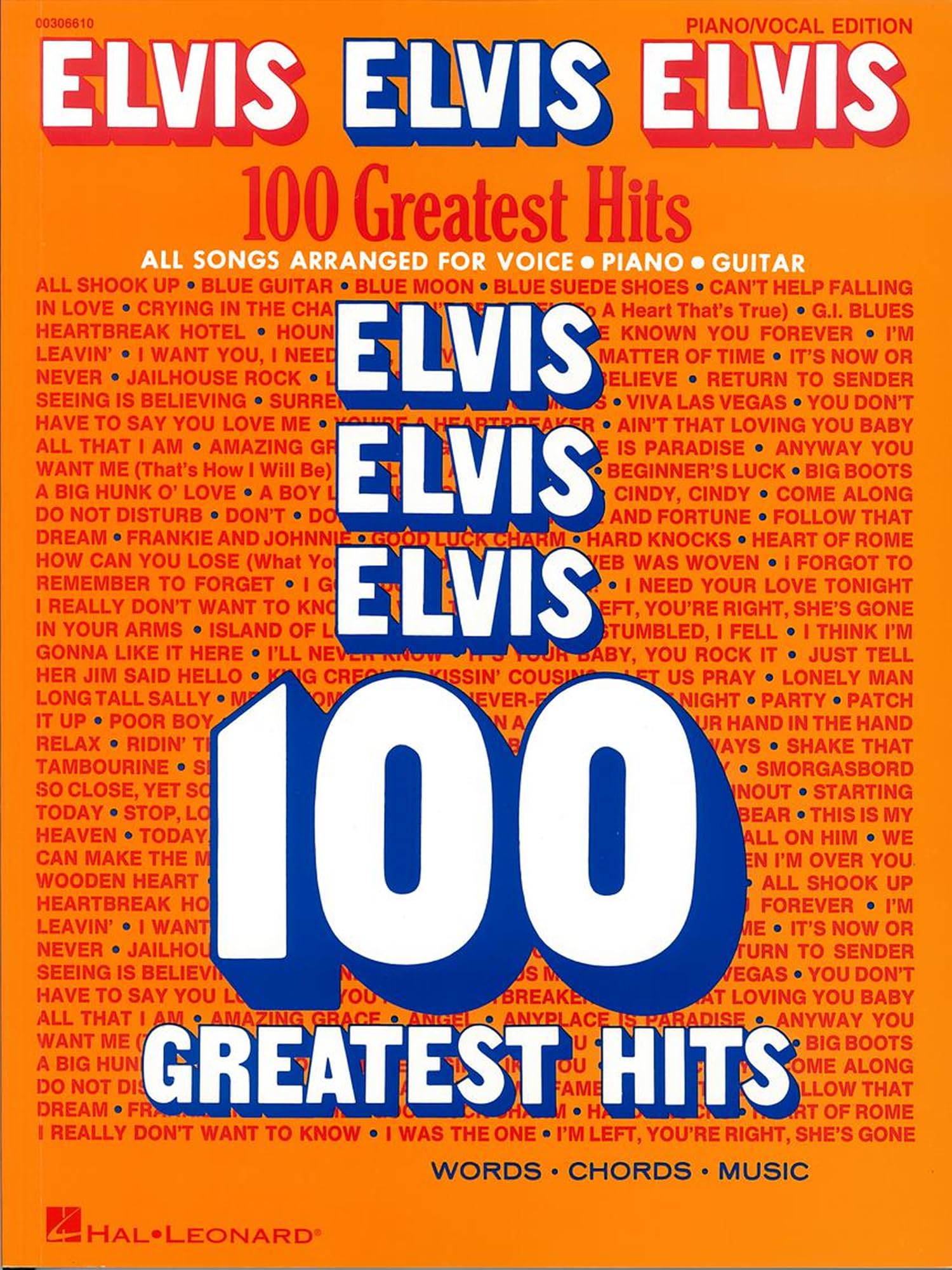 Elvis Presley 100 Greatest Hits Sheet Music | Piano, Vocal, Guitar Songbook | Classic Rock and Roll Music Book for Beginners and Advanced Players | Includes Easy Chords and Lyrics