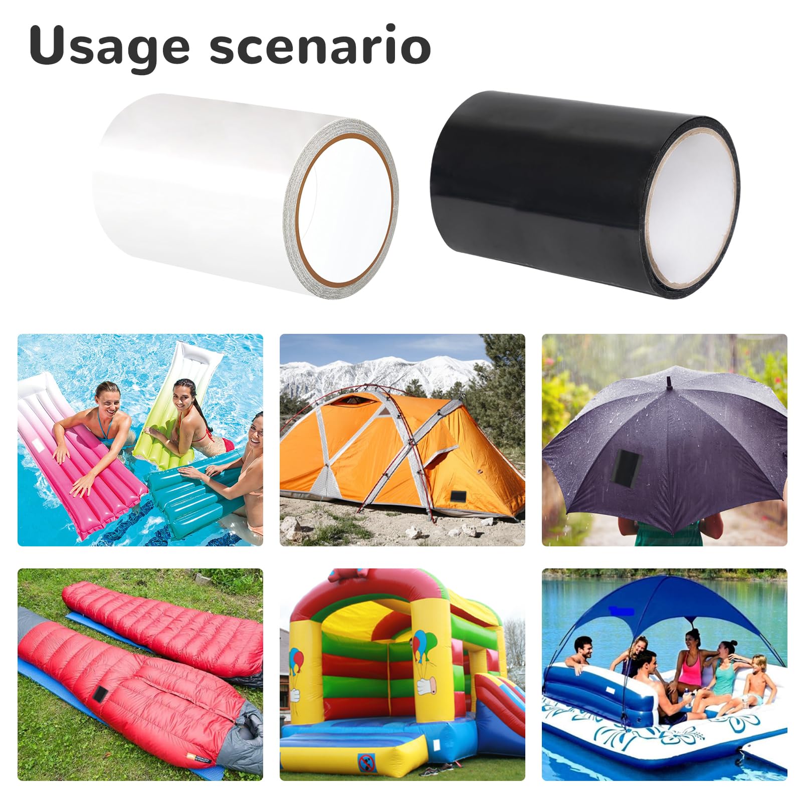 Liner Piscine Kit de Réparation Piscine en TPU Auto-Adhésifs, Patch étanche sous l'eau, Ruban Liner Piscine Kit de Réparation Piscine en TPU Auto-Adhésifs, Patch étanche sous l'eau, Ruban