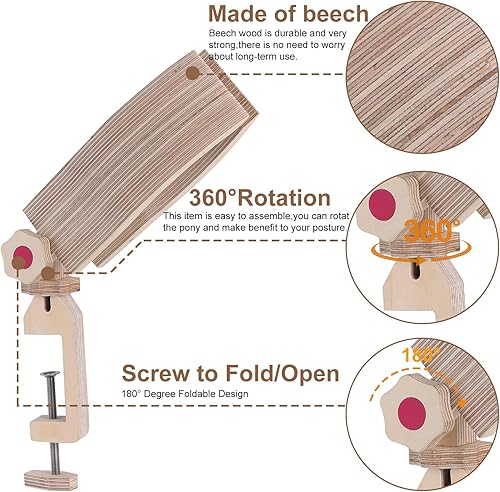 Miniatura 4 de citian Nueva actualización de 360 grados universal de desmontaje rápido cuero costura pony cuero proceso de costura carpeta DIY herramientas
