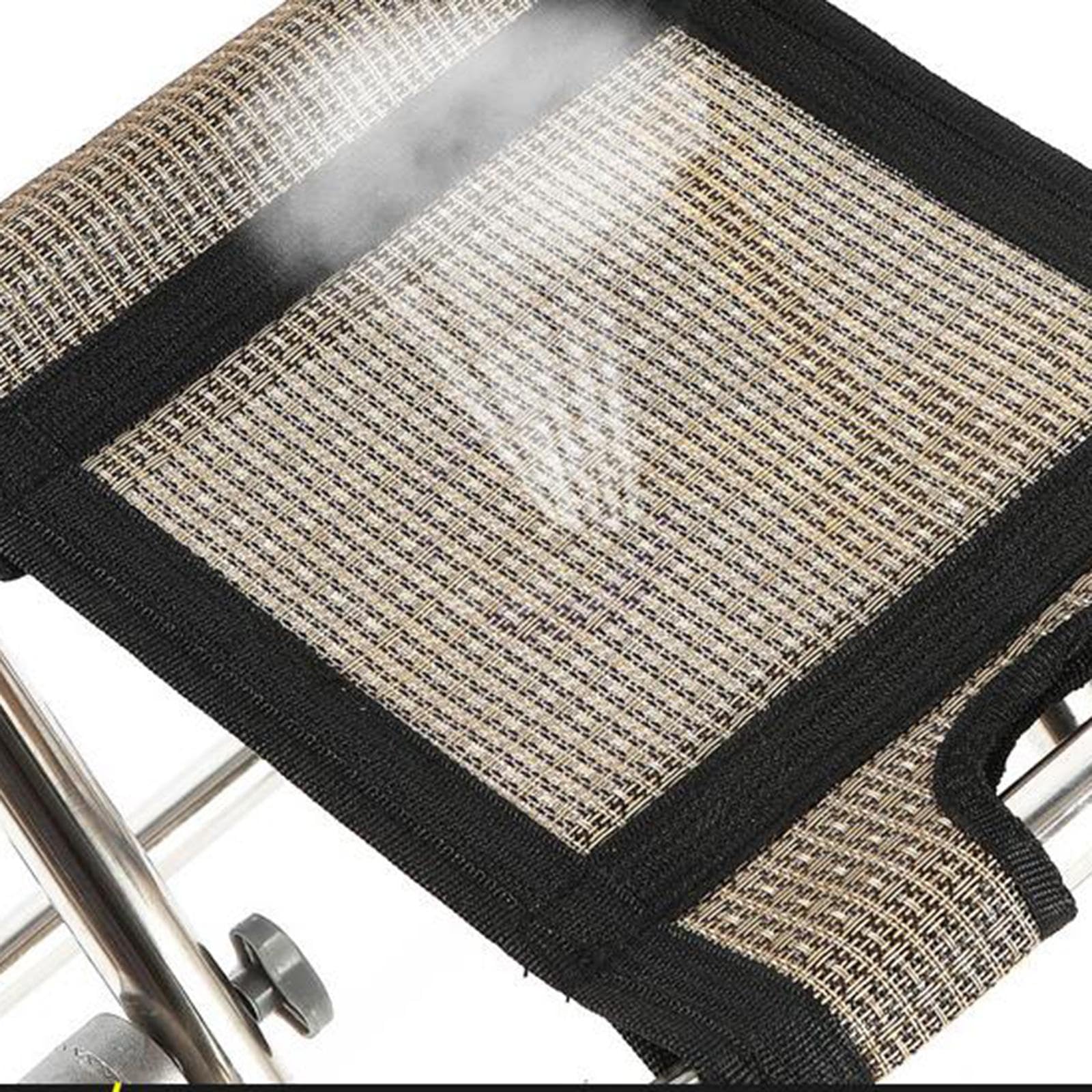 harayaa Tabouret de Camping Robuste et Pliable avec Dossier, Doté de 5 Pieds Télescopiques, Idéal pour La Pêche, La Randonnée, L'intérieur et L'extéri