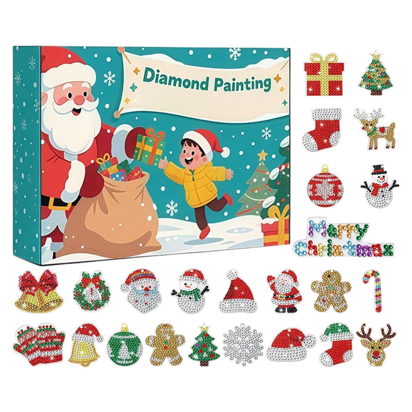 Diamond Art advent calendars, 24 Days Christmas Countdown Craft Kit