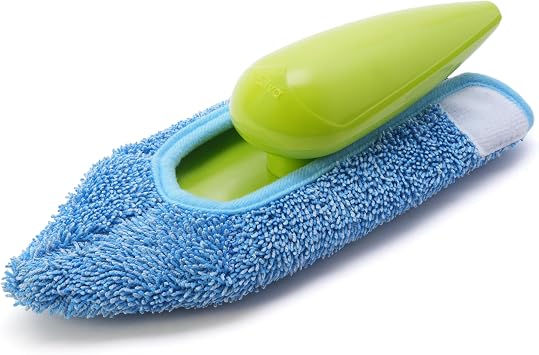 Silva Mikrofiber El Mopu - Koltuk, Halı, Duvar ve Araç İçi Temizlik Aparatı, Çift Taraflı Ultrafiber Bez, Islak ve Kuru Kullanım, Ergonomik Sap, Tekrar Kullanılabilir Bez